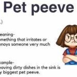pet peeves meaning