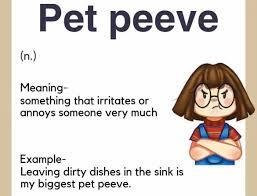 pet peeves meaning