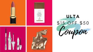 ulta coupon code $15 off $50